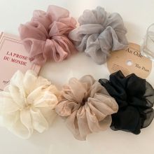 SS9121 Dây cột tóc voan lưới bồng bềnh scrunchies hotrend thanh lịch cổ điển