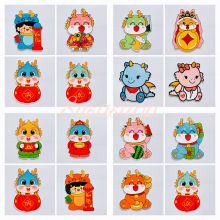 SS5164 BAO LÌ XÌ CHIBI TẾT GIÁP THÌN 2024 CON RỒNG PHẢN QUANG LẤP LÁNH