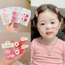 PK9053 SET 2 KẸP TÓC HÌNH HOA MÀU MACARON NGỌT NGÀO